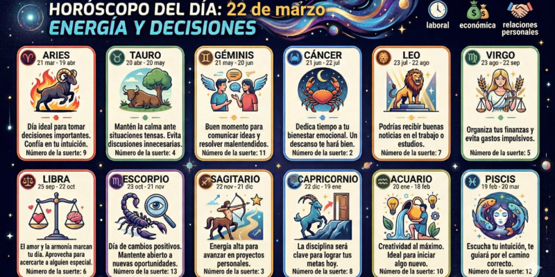 Horóscopo 22 de marzo: Lo que los astros revelan para tu día