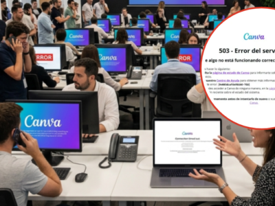 Miles de usuarios afectados por caída mundial de Canva