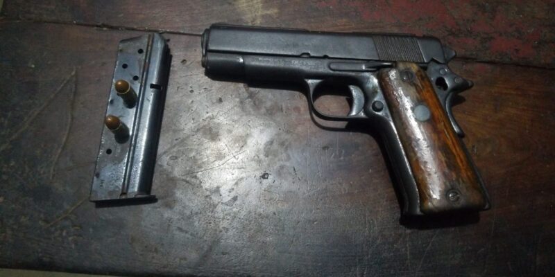 Autoridades ocupan arma de fuego ilegal durante operativo preventivo