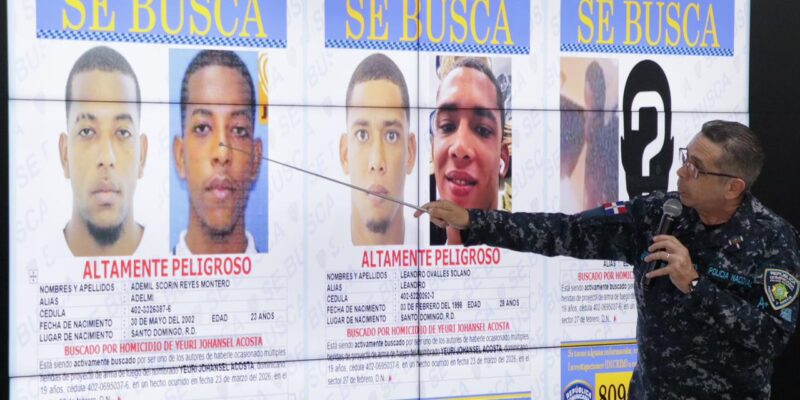 Policía Nacional identifica presuntos autores de homicidio en el sector 27 de Febrero