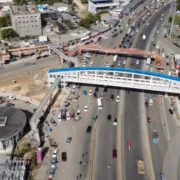 Dan apertura a nuevo puente peatonal en el Km 9 de la autopista Duarte