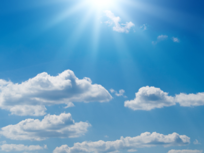 Cielo soleado y pocas lluvias marcarán el clima de este miércoles