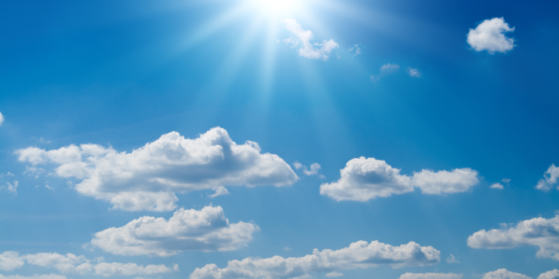 Cielo soleado y pocas lluvias marcarán el clima de este miércoles