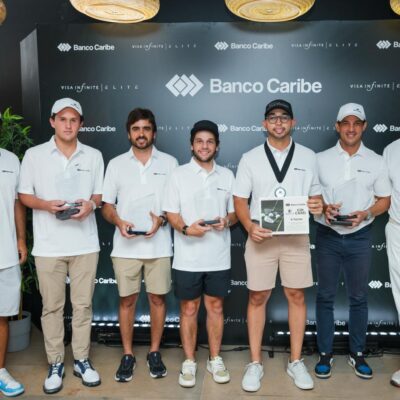 Banco Caribe celebró su primer Torneo Golf Virtual Caribe para clientes Elite