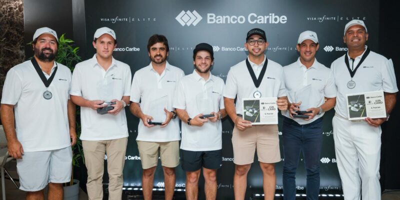Banco Caribe celebró su primer Torneo Golf Virtual Caribe para clientes Elite