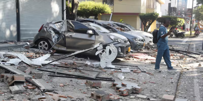 Un temblor de magnitud 7,4 sacude Colombia con graves daños materiales en varias ciudades