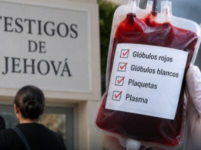 Testigos de Jehová modifican postura sobre componentes de la sangre