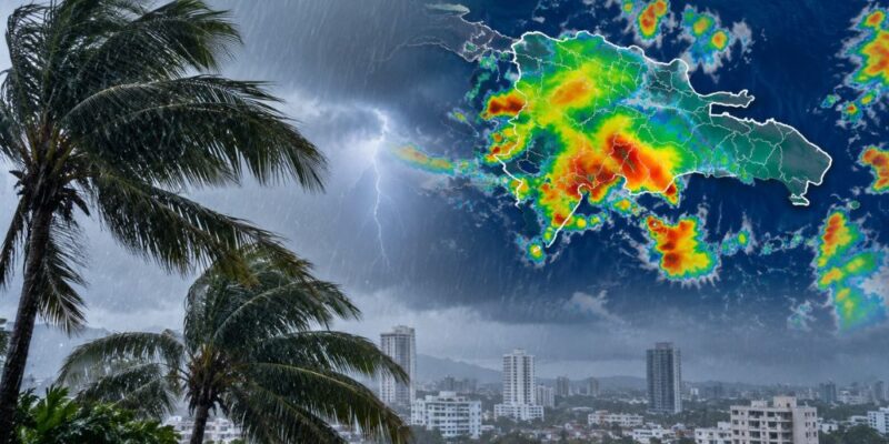 Onda tropical provocará aguaceros y tronadas hoy y mañana en varias provincias